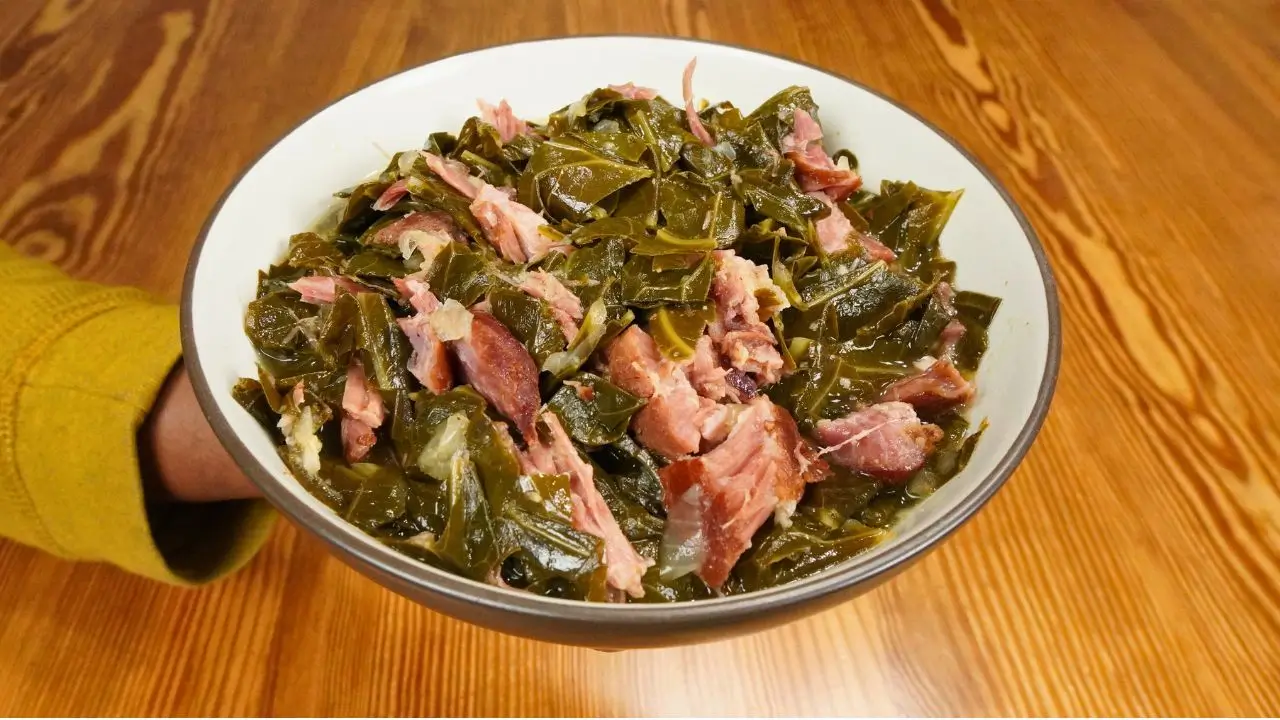 Southern Style Collard Greens with Smoked Neck Bones